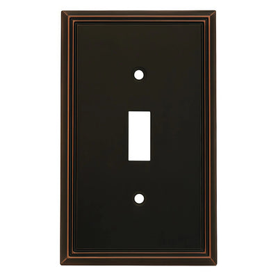 Cosmas 65003-ORB Oil Rubbed Bronze Single Toggle Switchplate Cover