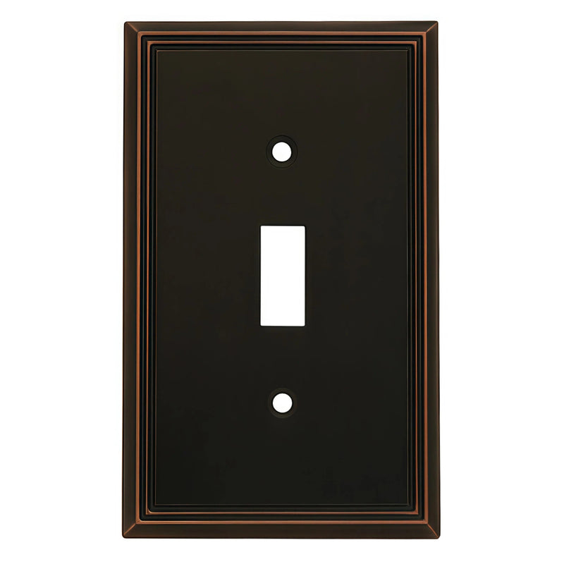 Cosmas 65003-ORB Oil Rubbed Bronze Single Toggle Switchplate Cover