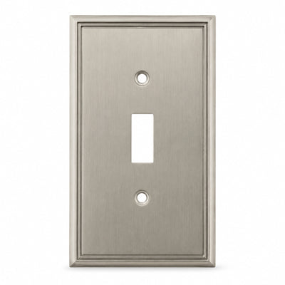 Cosmas 65003-SN Satin Nickel Single Toggle Switchplate Cover