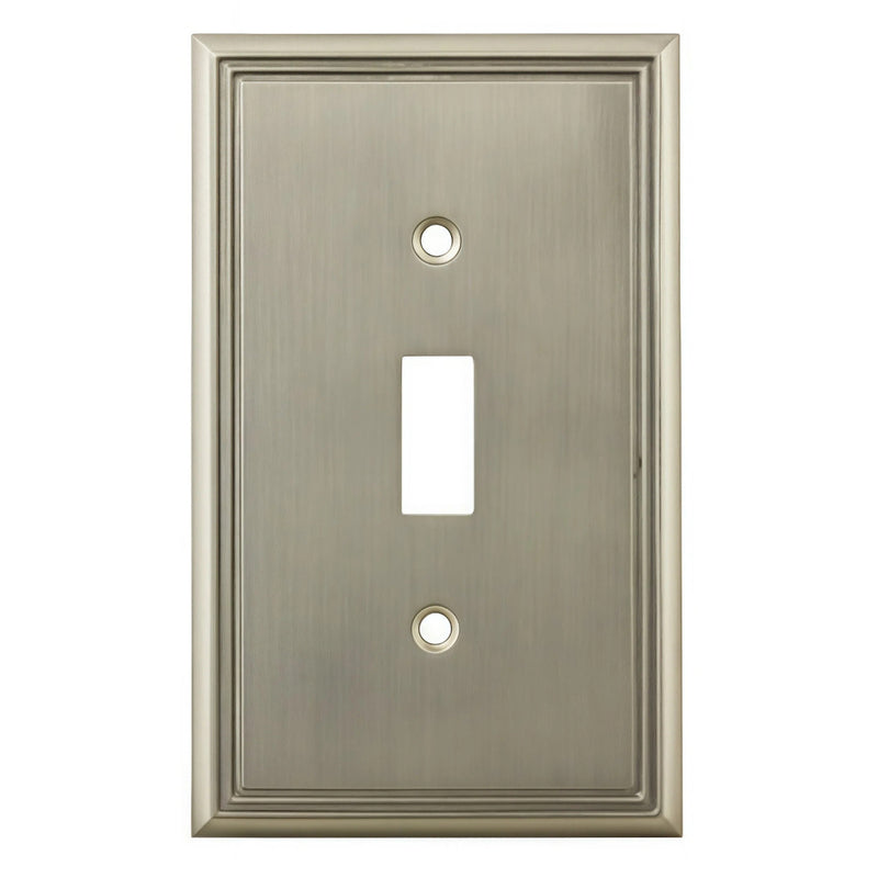 Cosmas 65003-SN Satin Nickel Single Toggle Switchplate Cover