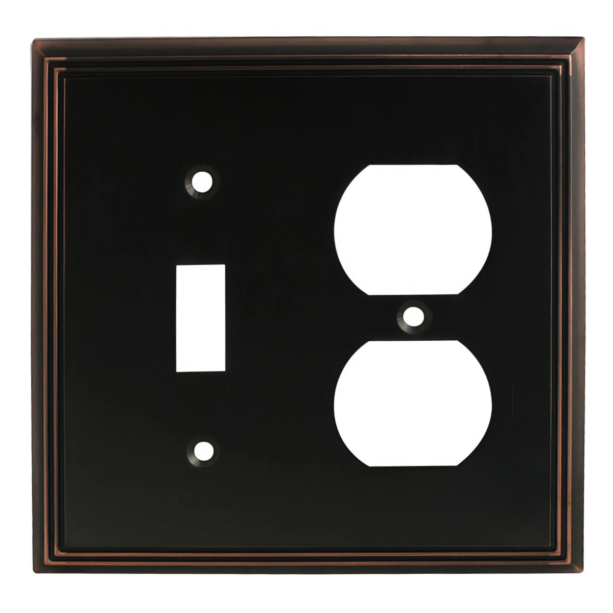 Cosmas 65022-ORB Oil Rubbed Bronze Single Toggle / Duplex Combo