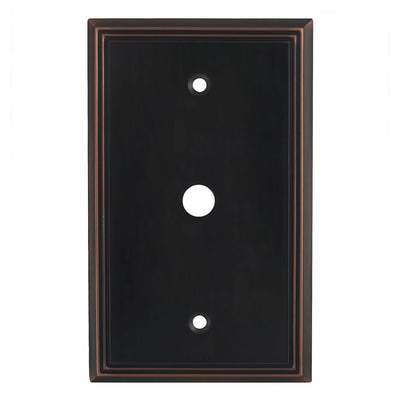 Cosmas 65093-ORB Oil Rubbed Bronze Single Cable Wall Plate