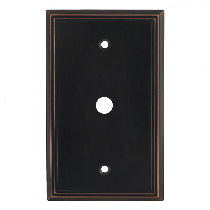 Cosmas 65093-ORB Oil Rubbed Bronze Single Cable Wall Plate
