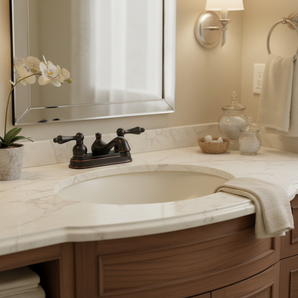 Designers Impressions 655686 Oil Rubbed Bronze Lavatory Vanity Faucet