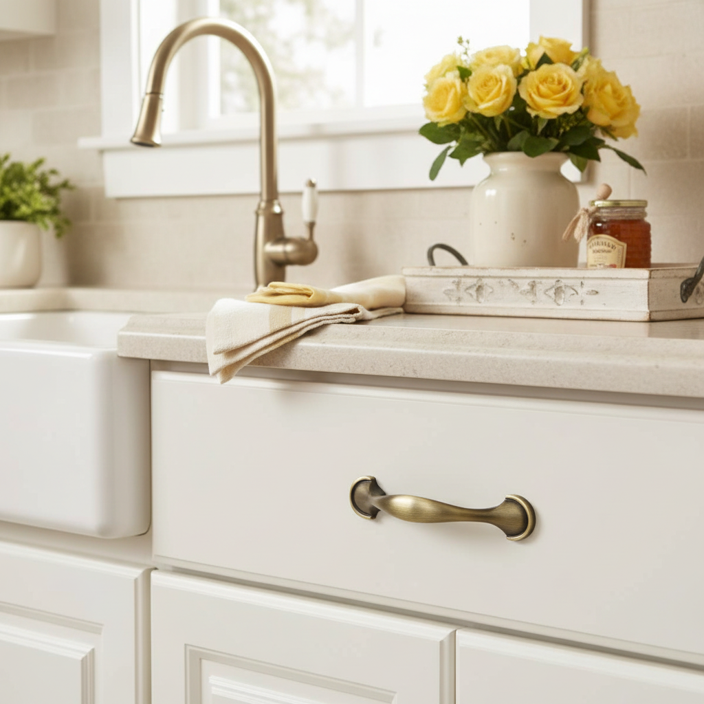 Cosmas 6632BAB Brushed Antique Brass Cabinet Pull