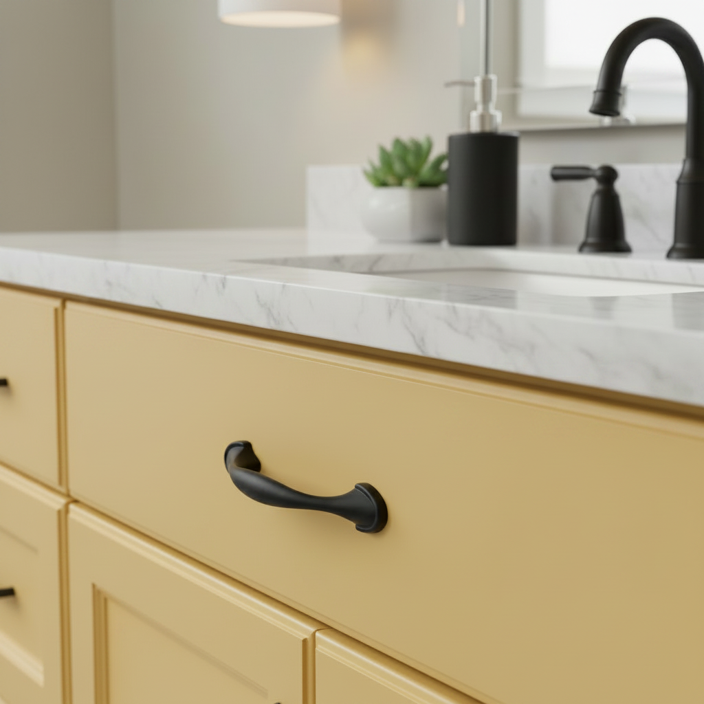 Cosmas 6632FB Flat Black Cabinet Pull