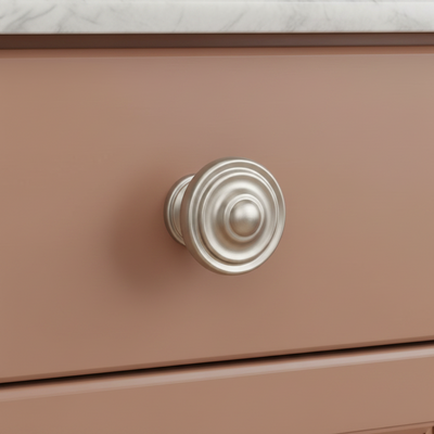 Cosmas 6821SN Satin Nickel Ring Cabinet Knob