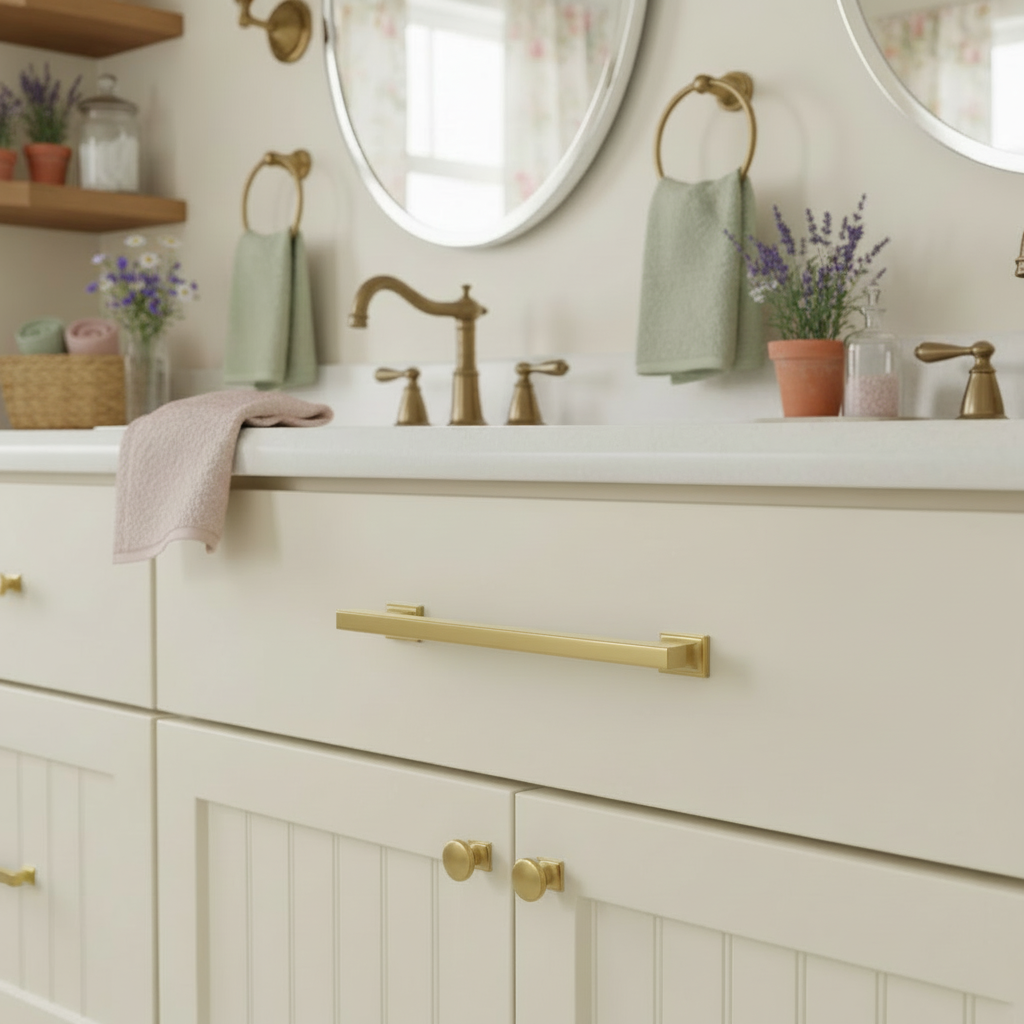 Cosmas 702-192BB Brushed Brass Contemporary Cabinet Pull