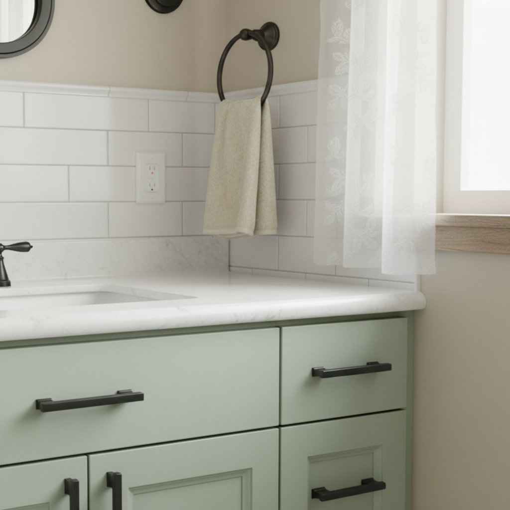 Cosmas 702-96FB Flat Black Contemporary Cabinet Pull