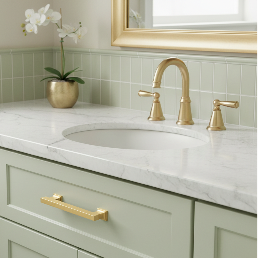 Cosmas 702-96BB Brushed Brass Contemporary Cabinet Pull