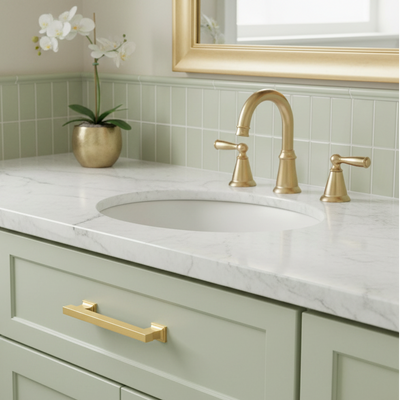 Cosmas 702-96BB Brushed Brass Contemporary Cabinet Pull