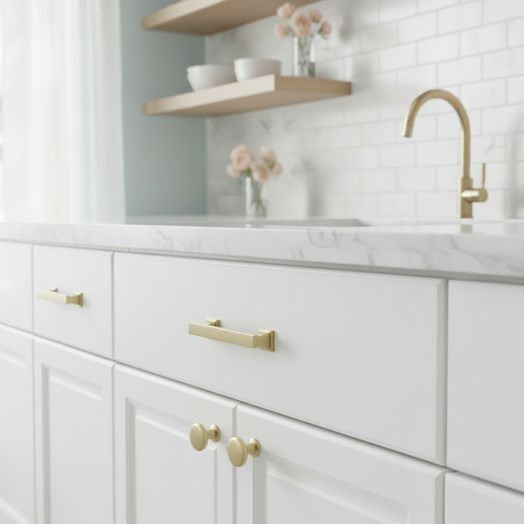 Cosmas 702-96BG Brushed Gold Contemporary Cabinet Pull