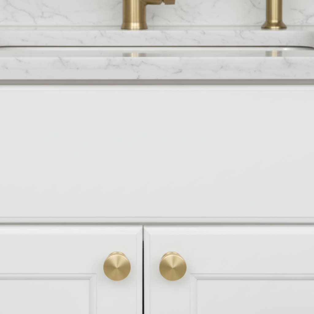 Cosmas 704BB Brushed Brass Round Contemporary Cabinet Knob