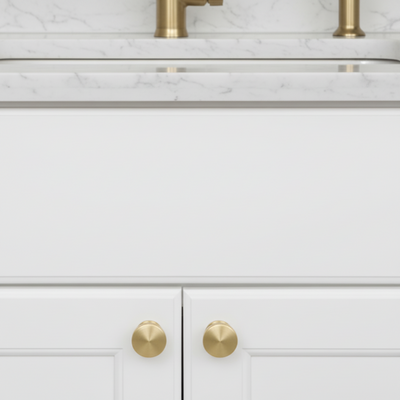 Cosmas 704BB Brushed Brass Round Contemporary Cabinet Knob
