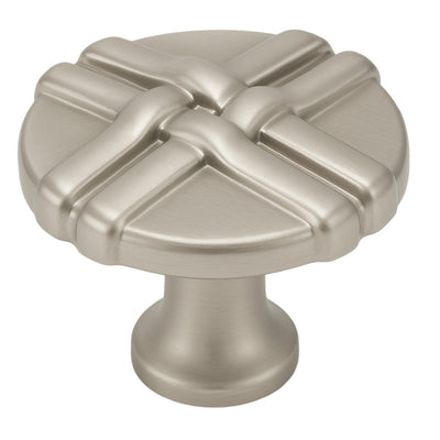 Satin nickel cabinet knob