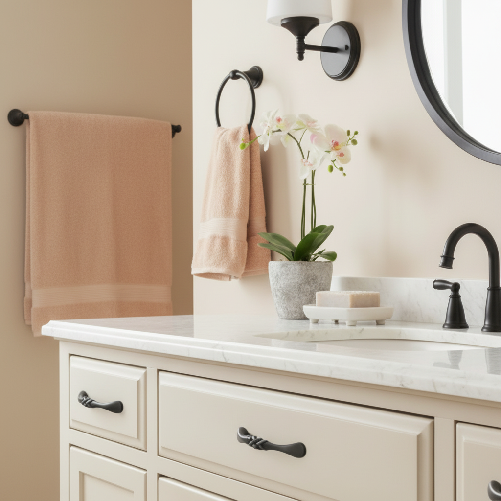 Cosmas 7063FB Flat Black Braided Cabinet Pull