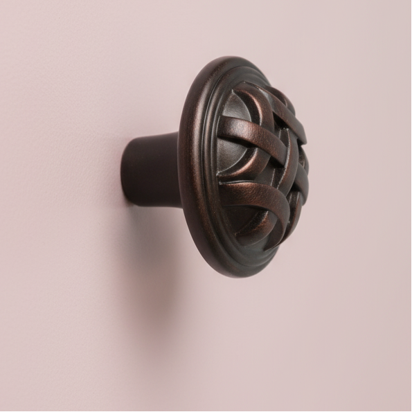Cosmas 7064ORB Oil Rubbed Bronze Braided Cabinet Knob