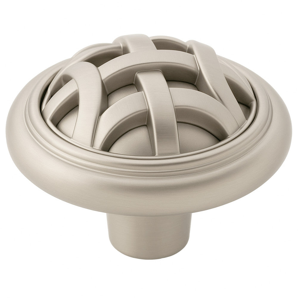 Cosmas 7064SN Satin Nickel Braided Cabinet Knob