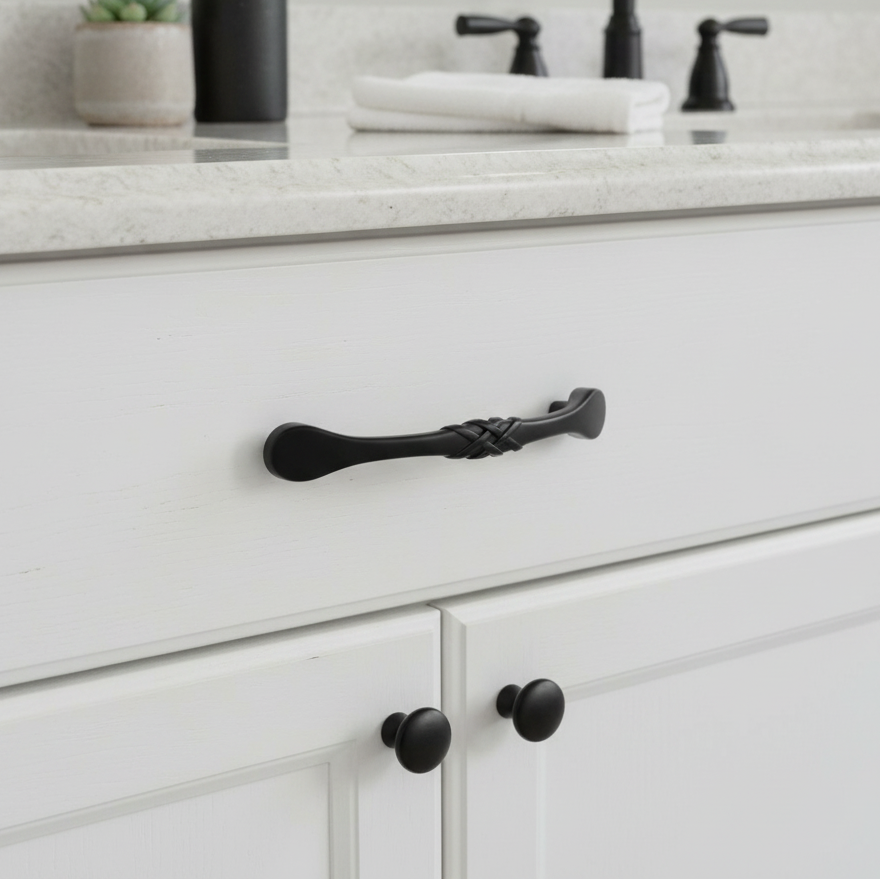 Cosmas 7068FB Flat Black Cabinet Pull