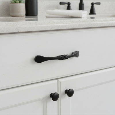 Cosmas 7068FB Flat Black Cabinet Pull