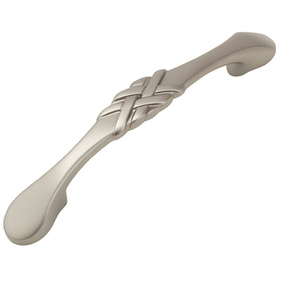 Satin nickel cabinet pull