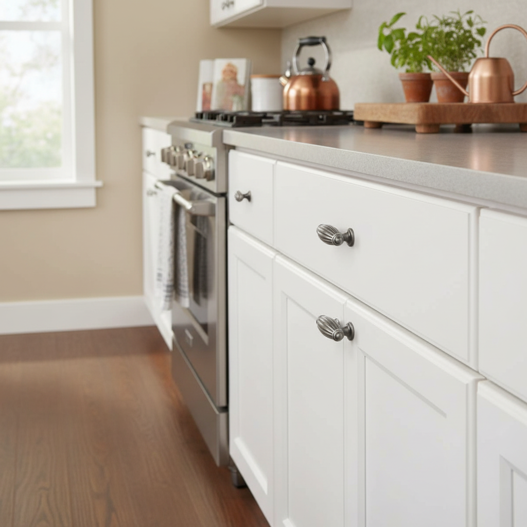 Cosmas 7121AS Antique Silver Cabinet Knob