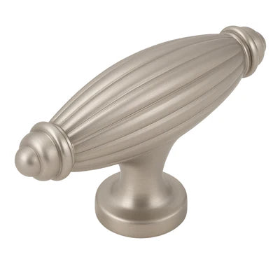 Satin nickel cabinet knob