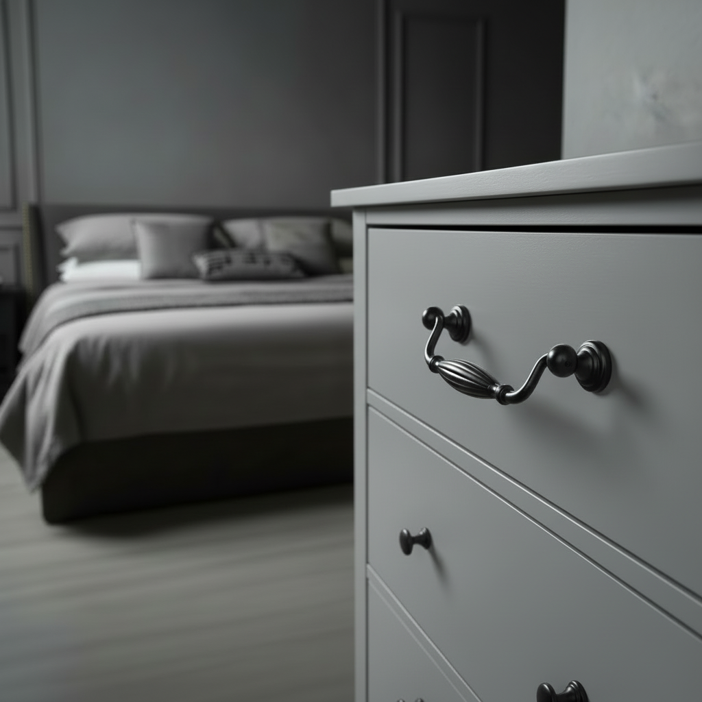 Cosmas 7122FB Flat Black Cabinet Pull