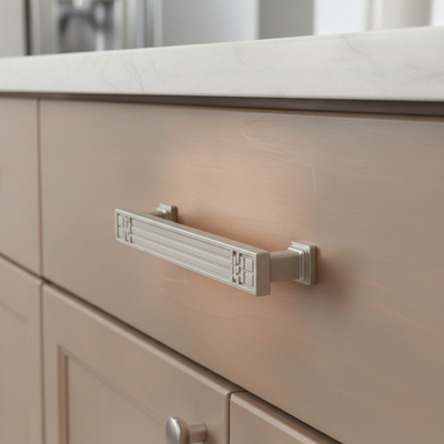 Cosmas 7155-128SN Satin Nickel Cabinet Pull