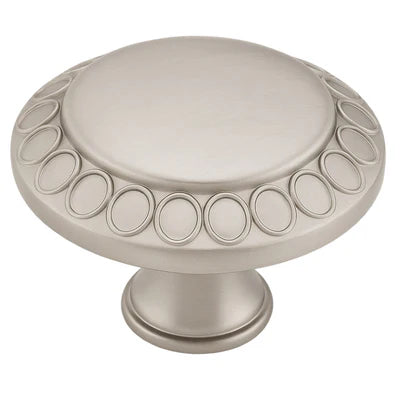 Satin nickel cabinet knob