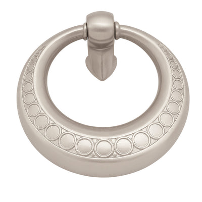 Satin nickel bail cabinet pull