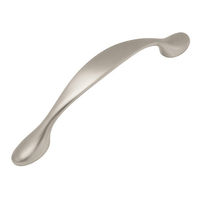 Satin nickel cabinet pull, 96 mm center-to-center