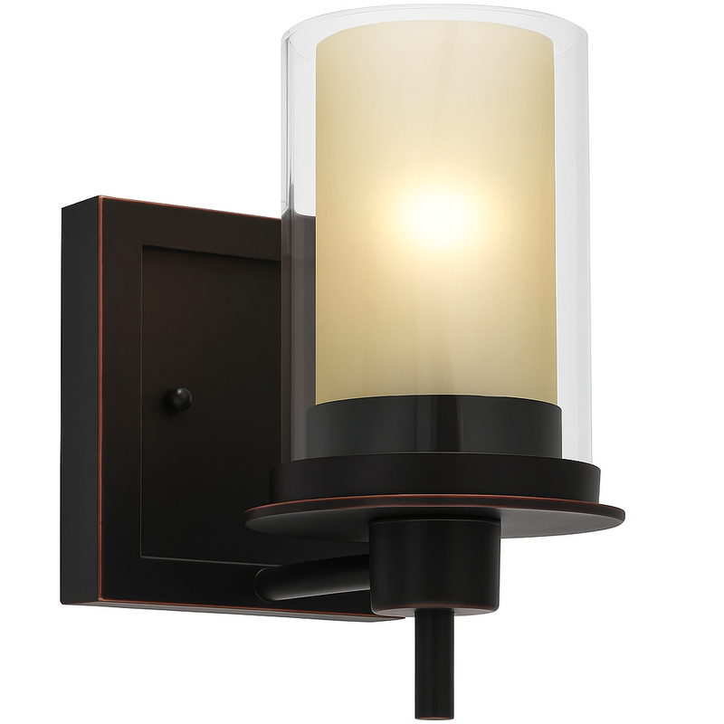 Juno Oil Rubbed Bronze 1 Light Wall Sconce / Bathroom Fixture