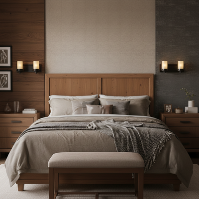 Juno Oil Rubbed Bronze 2 Light Wall Sconce / Bathroom Fixture