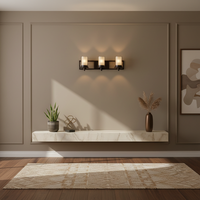 Juno Oil Rubbed Bronze 3 Light Wall Sconce / Bathroom Fixture