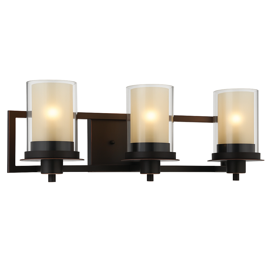 Juno Oil Rubbed Bronze 3 Light Wall Sconce / Bathroom Fixture