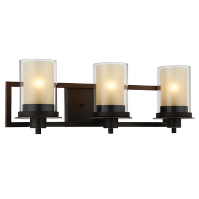 Juno Oil Rubbed Bronze 3 Light Wall Sconce / Bathroom Fixture