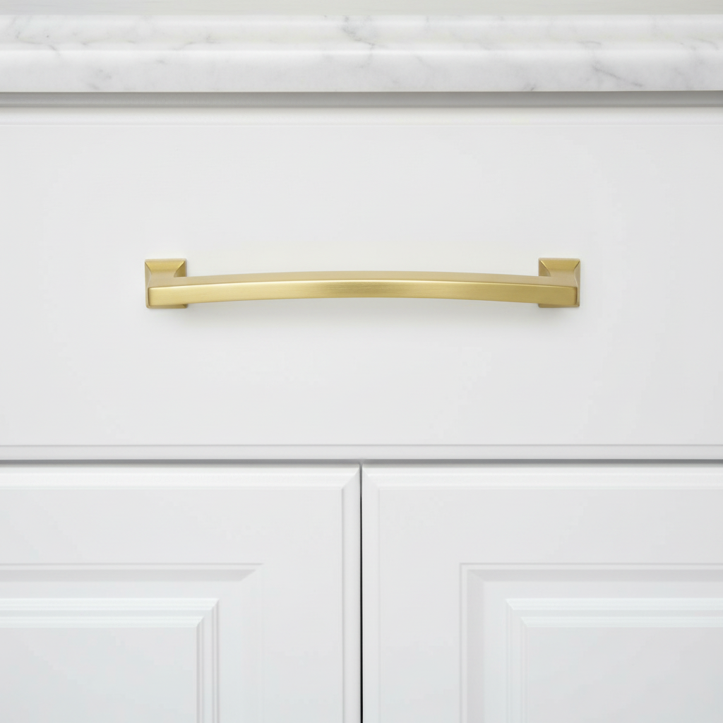 Cosmas 755-128BB Brushed Brass Cabinet Pull