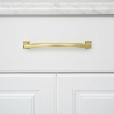 Cosmas 755-128BB Brushed Brass Cabinet Pull