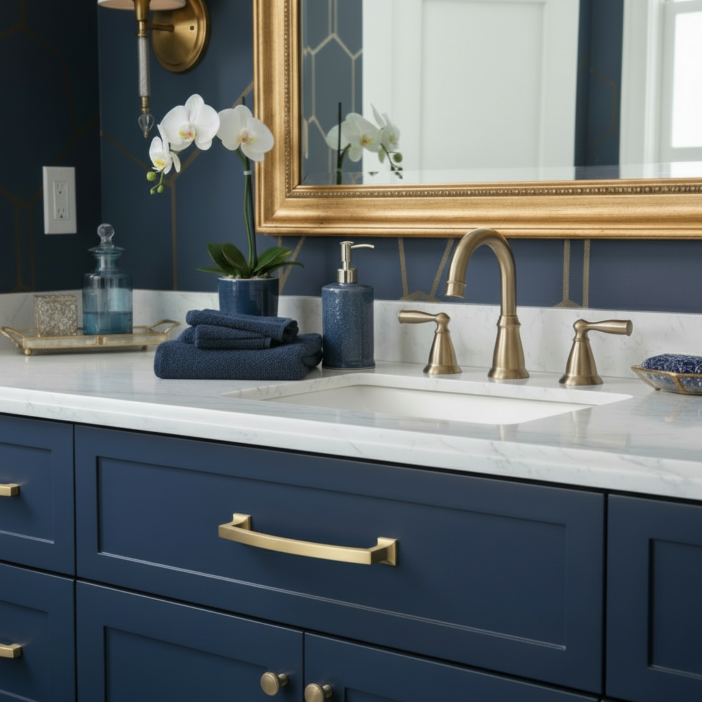 Cosmas 755-128BG Brushed Gold Cabinet Pull