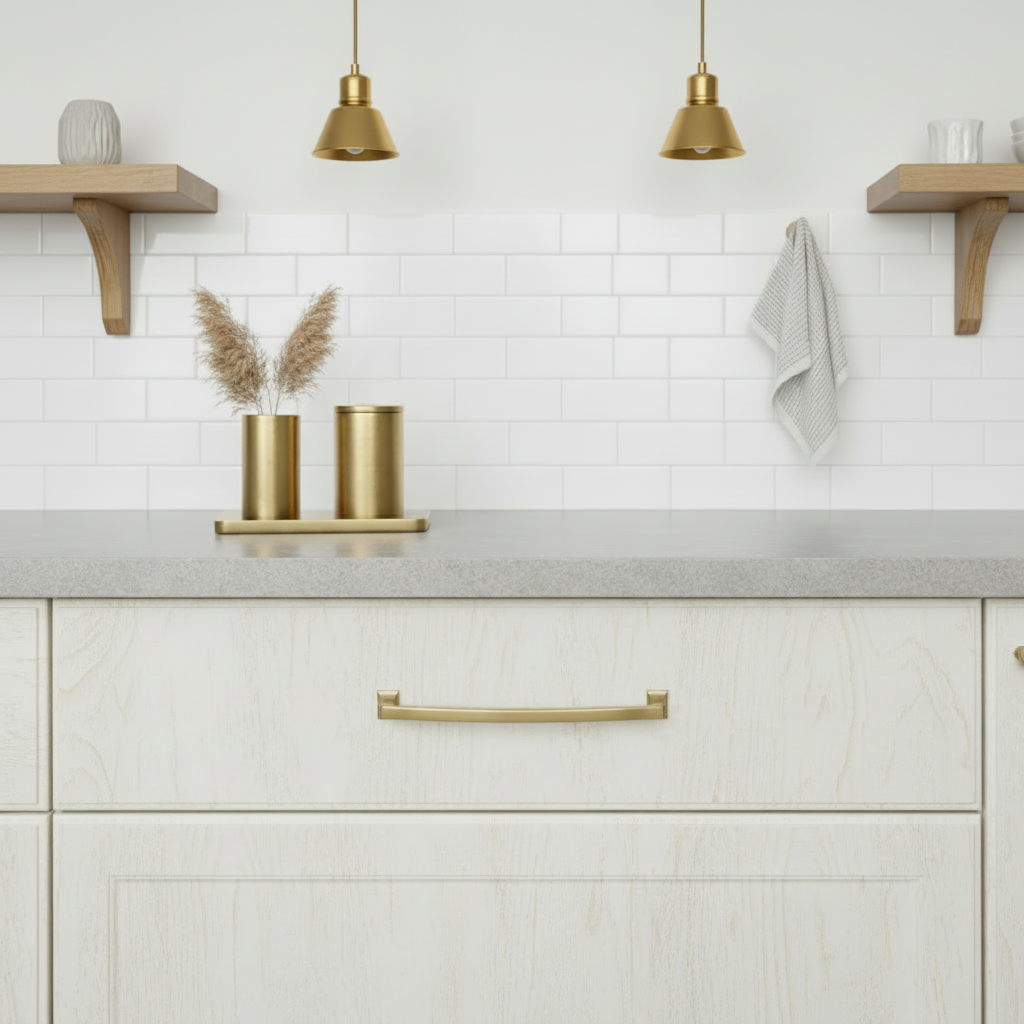 Cosmas 755-192BB Brushed Brass Cabinet Pull