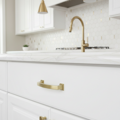 Cosmas 755-3BB Brushed Brass Cabinet Pull