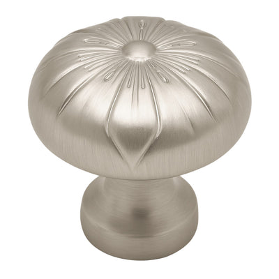 Satin nickel cabinet knob