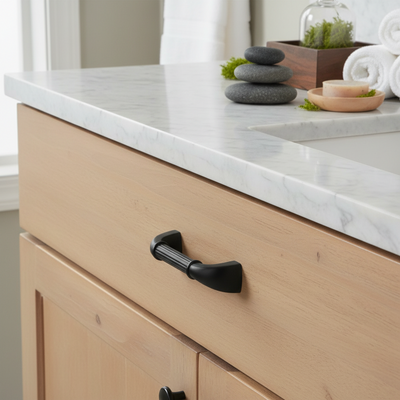 Cosmas 7714FB Flat Black Cabinet Pull