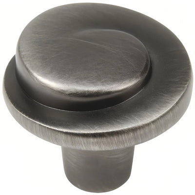 antique silver cabinet
 knob on a white background