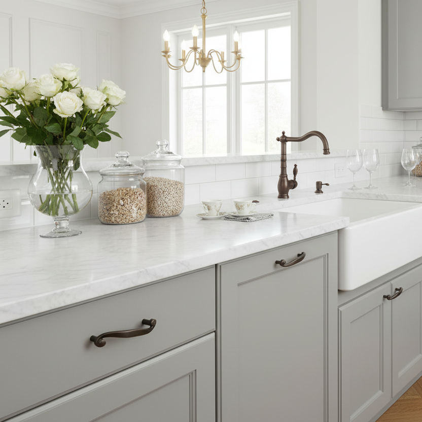 Cosmas 774ORB Oil Rubbed Bronze Swirl Cabinet Pull