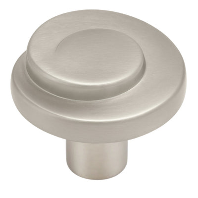 Satin nickel swirl cabinet knob