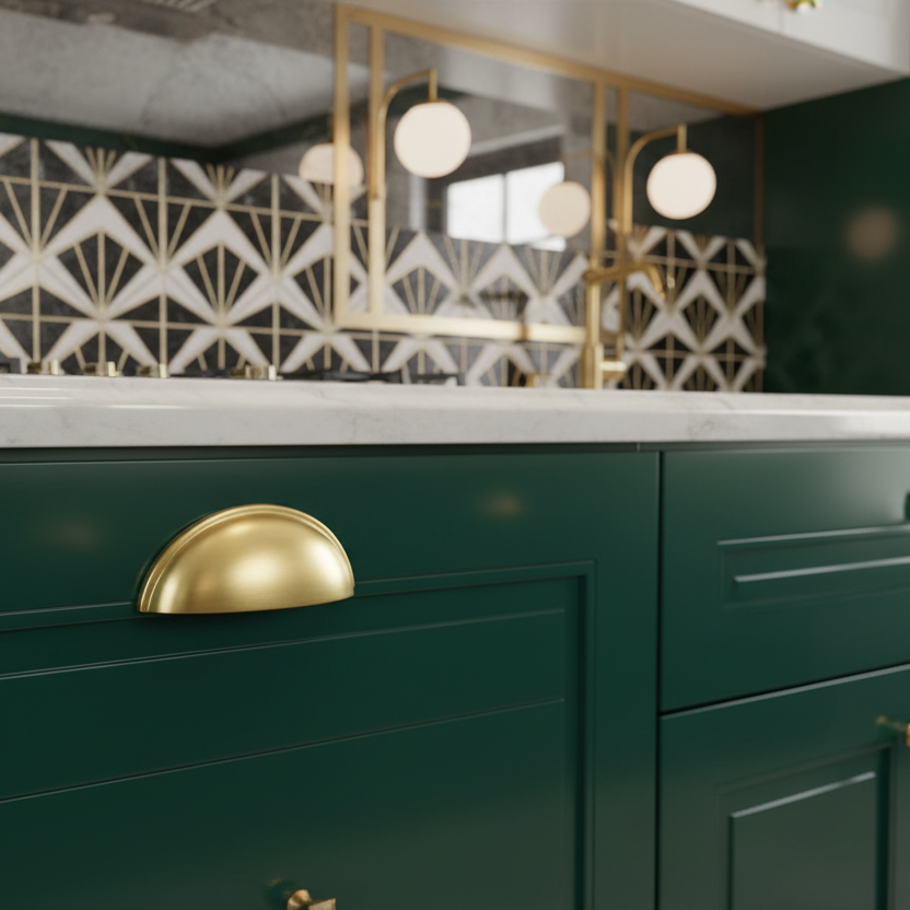 Cosmas 783BB Brushed Brass Cabinet Cup Pull