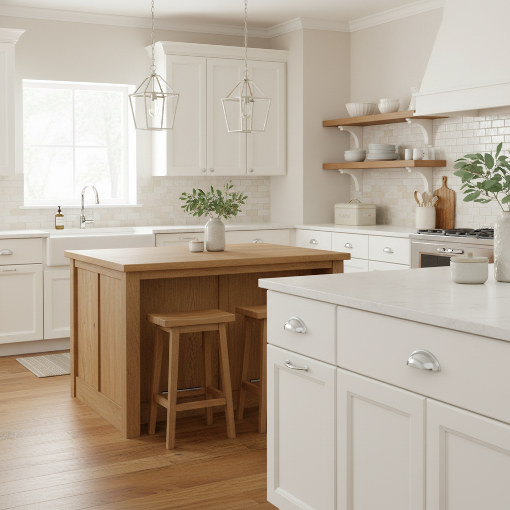 Close-up of a blue cabinet with a shiny silver handle