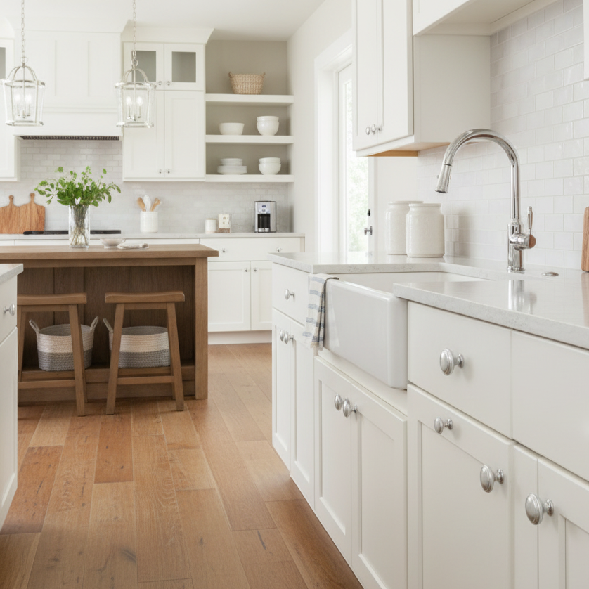 Close-up of a black cabinet with a silver knob